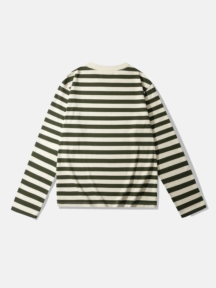 Retro Striped Long-sleeve Deck T-shirt