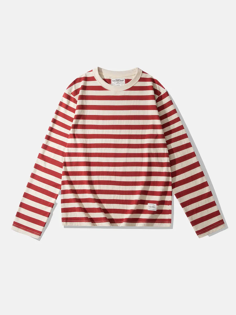 Retro Striped Long-sleeve Deck T-shirt