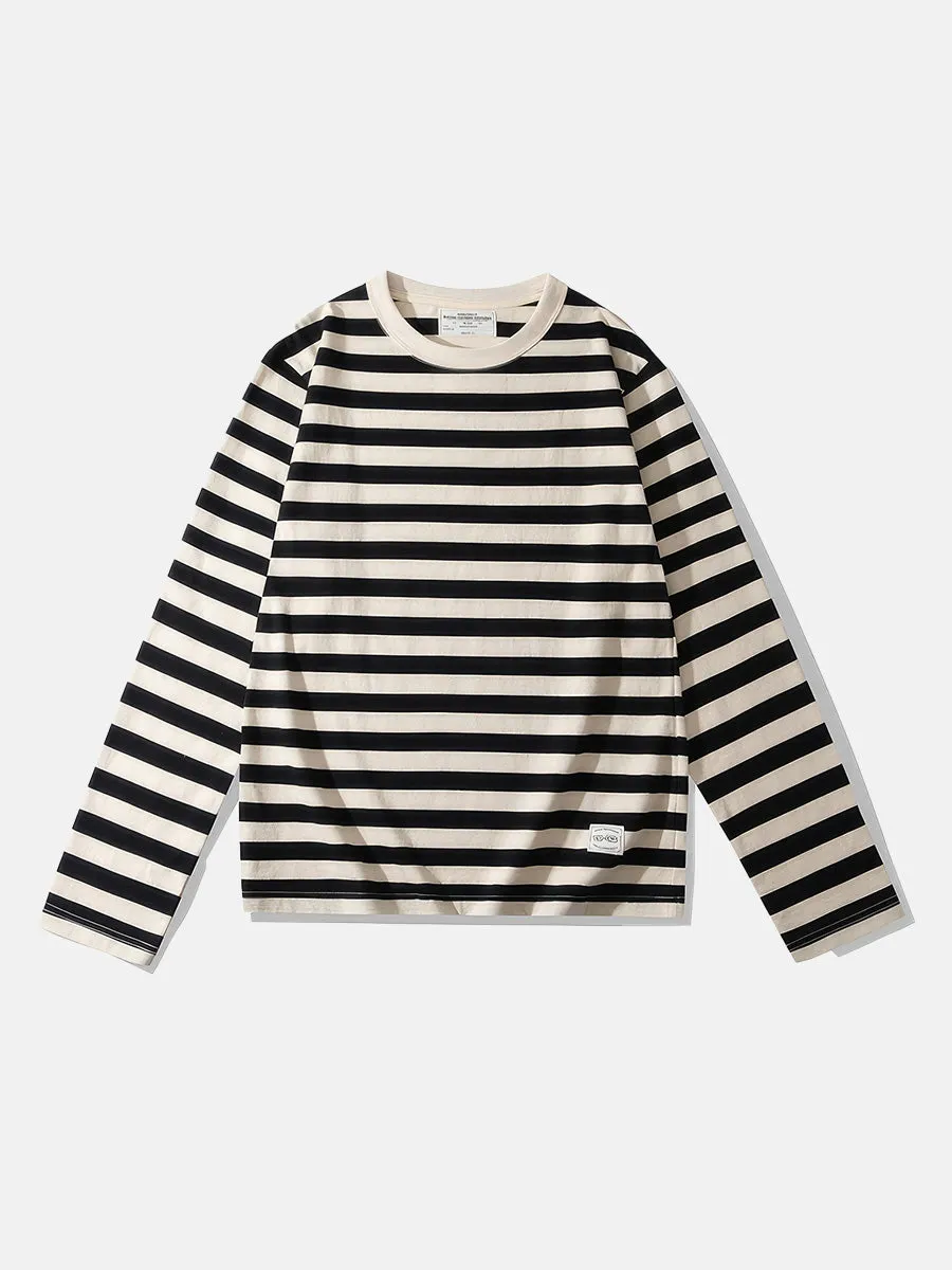 Retro Striped Long-sleeve Deck T-shirt