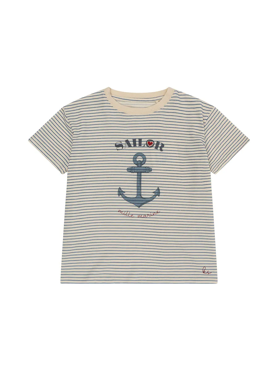 Striped Anchor Tee