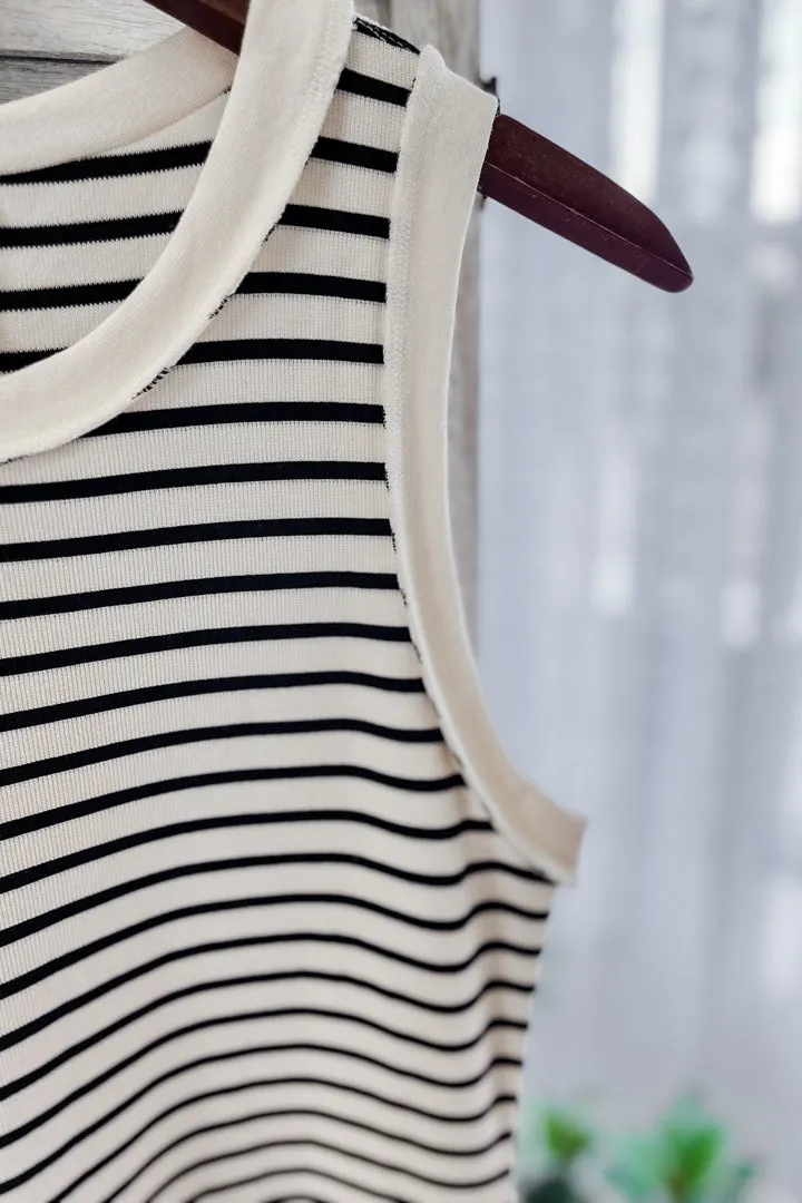 Striped Midi Tank Dress