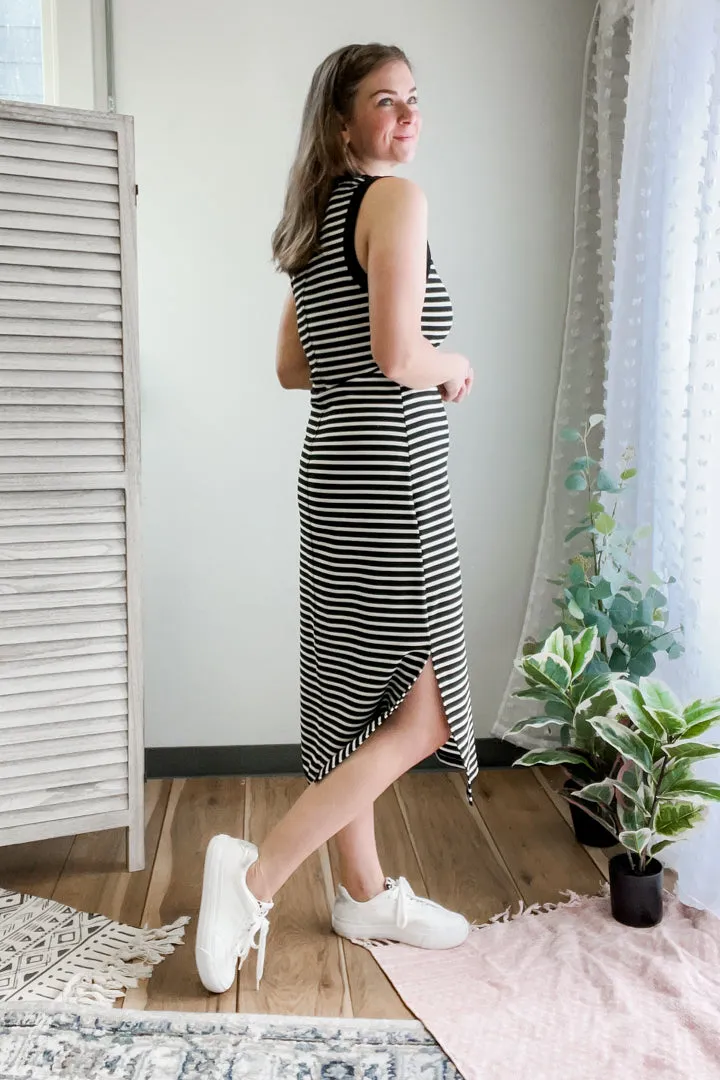 Striped Midi Tank Dress