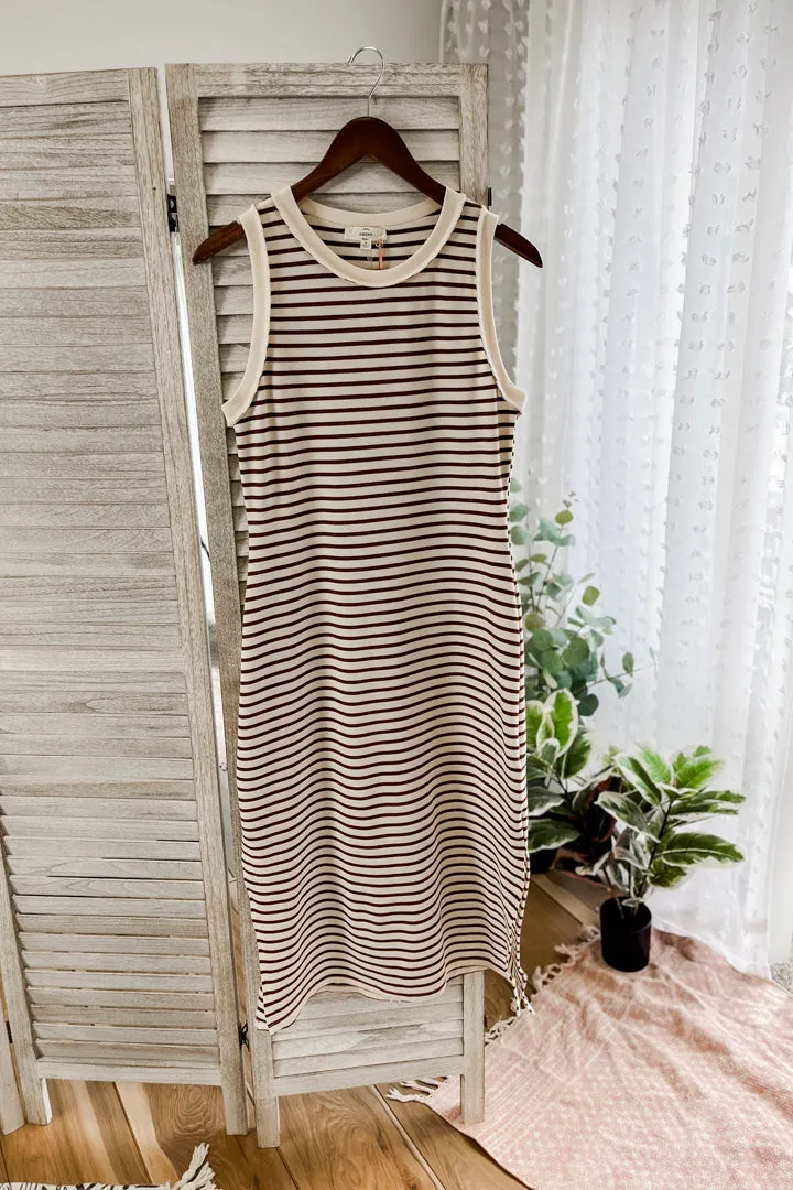 Striped Midi Tank Dress