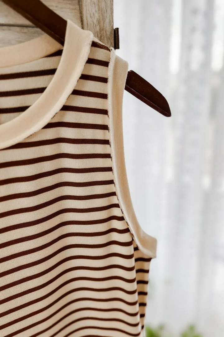 Striped Midi Tank Dress