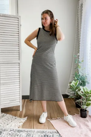 Striped Midi Tank Dress