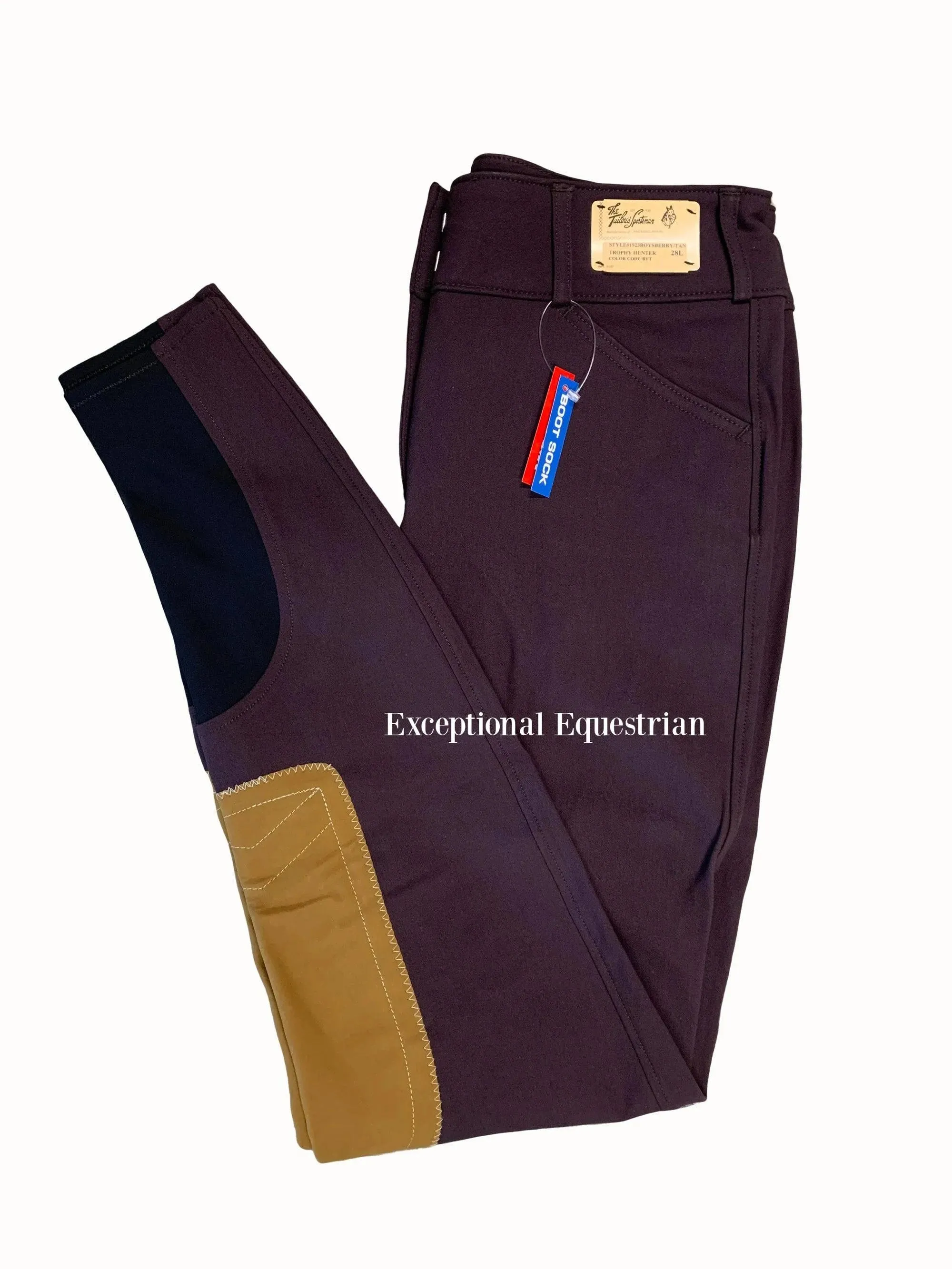 Tailored Sportsman - 1923 Women's MR FZ Bootsock - Boysenberry/Tan