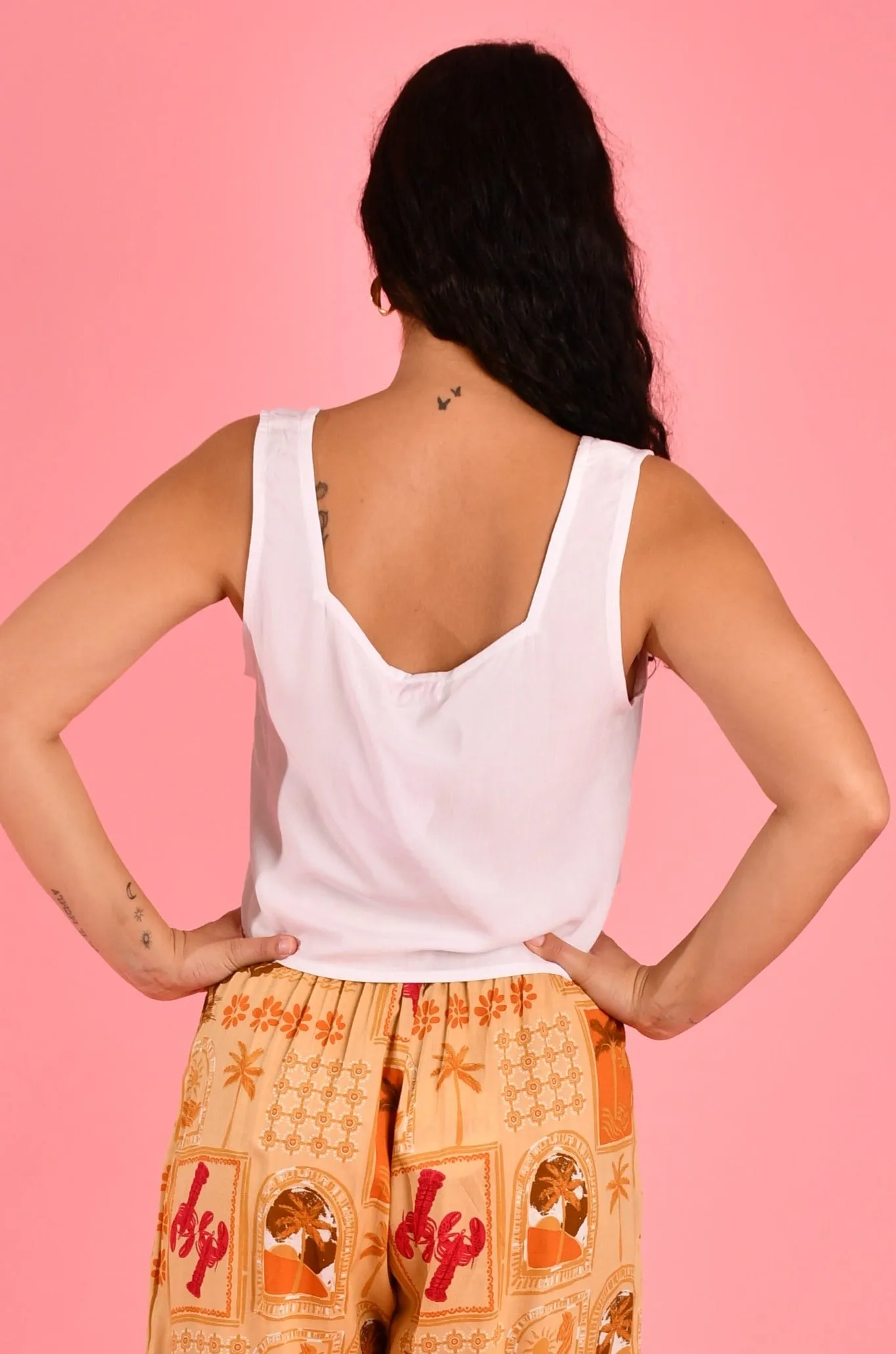 VGLT840 - MARINA CROP TOP - WHITE