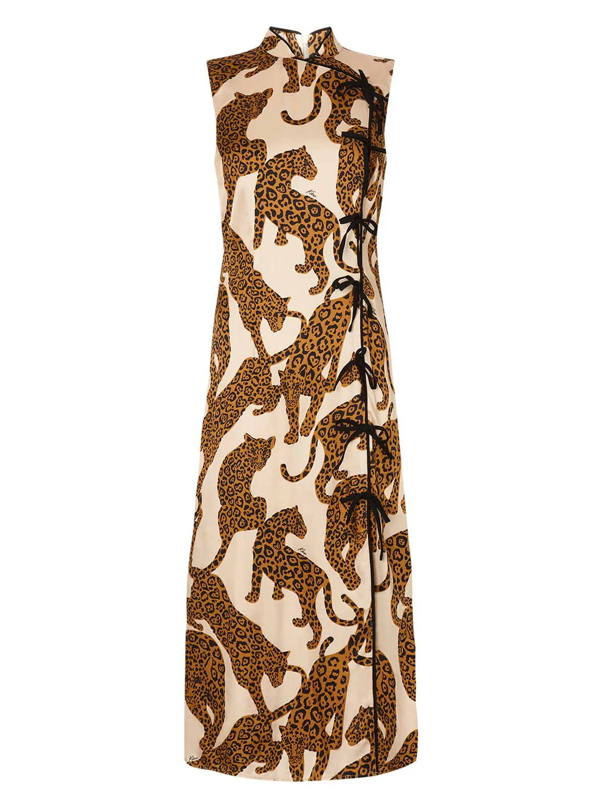 Virginia Leopards Print Midi Dress