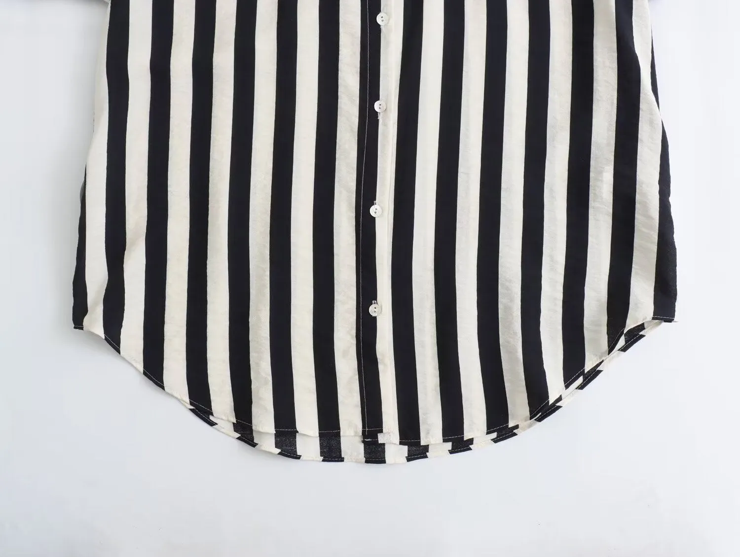 Women's Long Sleeve Loose Casual Striped Shirt